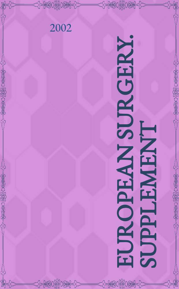 European surgery. Supplement : [Form.] Acta chirurgica Austriaca. Supplement. №185 : Thyroid cancer three