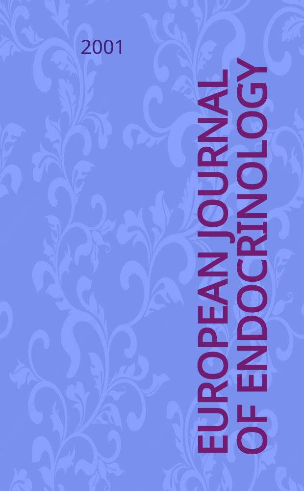 European journal of endocrinology : Formerly Acta ecdocrinologica Offic. j. of the Europ. federation of endocrine soc. Vol.145, №1