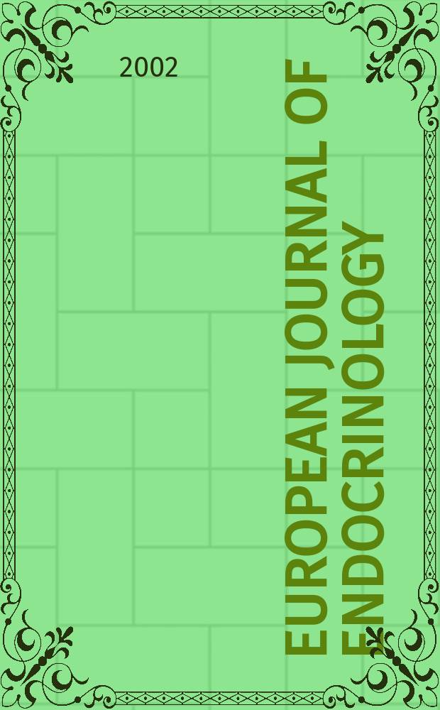 European journal of endocrinology : Formerly Acta ecdocrinologica Offic. j. of the Europ. federation of endocrine soc. Vol.146, №6