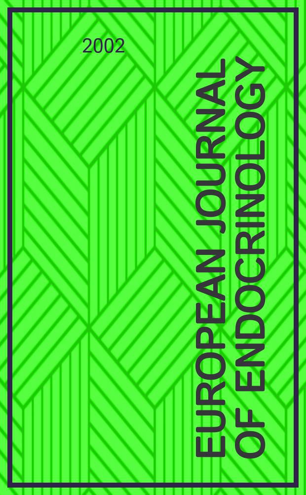 European journal of endocrinology : Formerly Acta ecdocrinologica Offic. j. of the Europ. federation of endocrine soc. Vol.147, №5