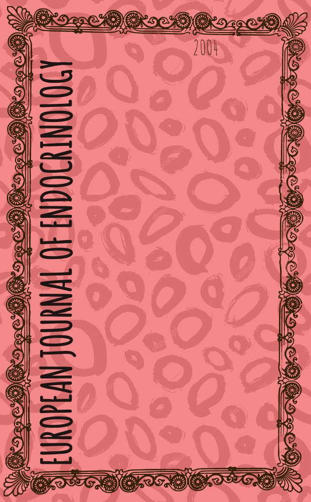 European journal of endocrinology : Formerly Acta ecdocrinologica Offic. j. of the Europ. federation of endocrine soc. Vol.150, №2