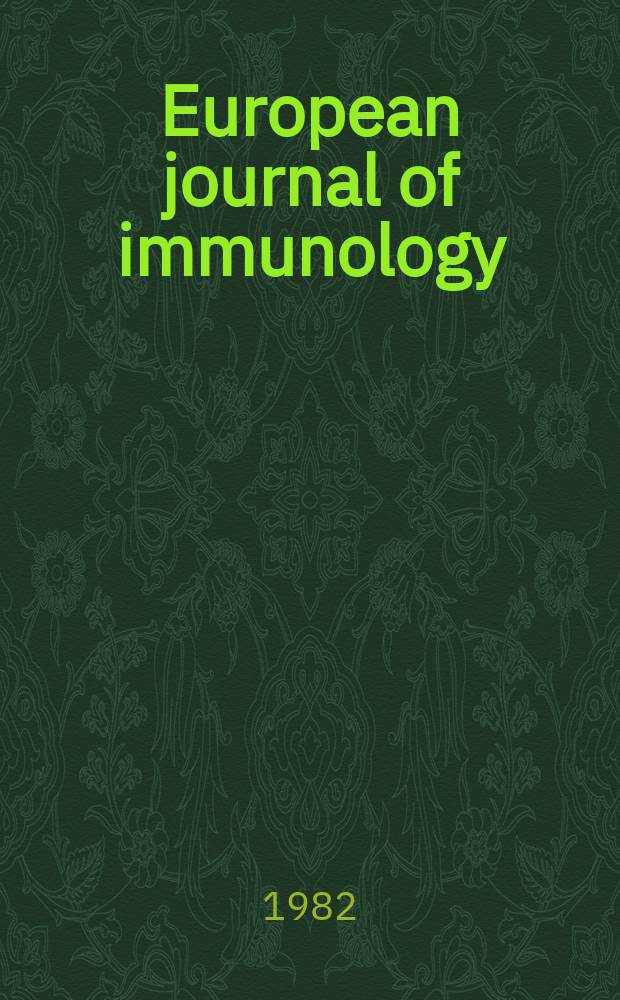 European journal of immunology