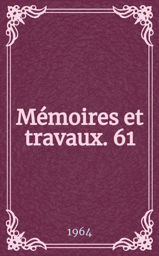 Mémoires et travaux. [61] : Solutions métal- ammoniac
