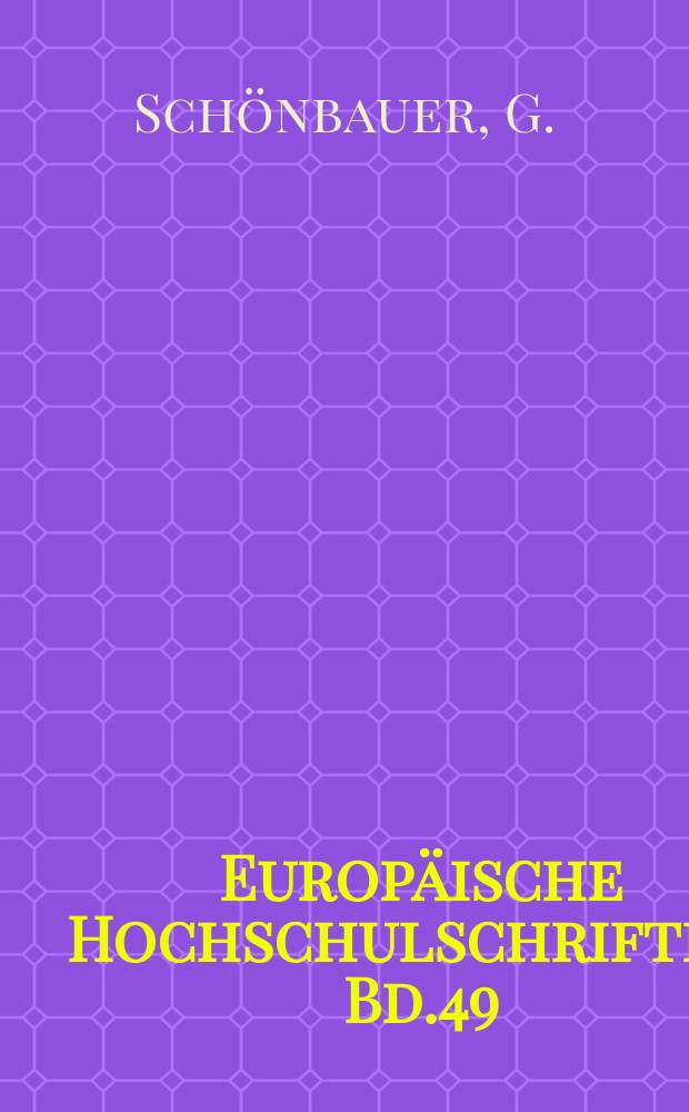 Europäische Hochschulschriften. Bd.49 : Wirtschaftsmitbestimmung ...