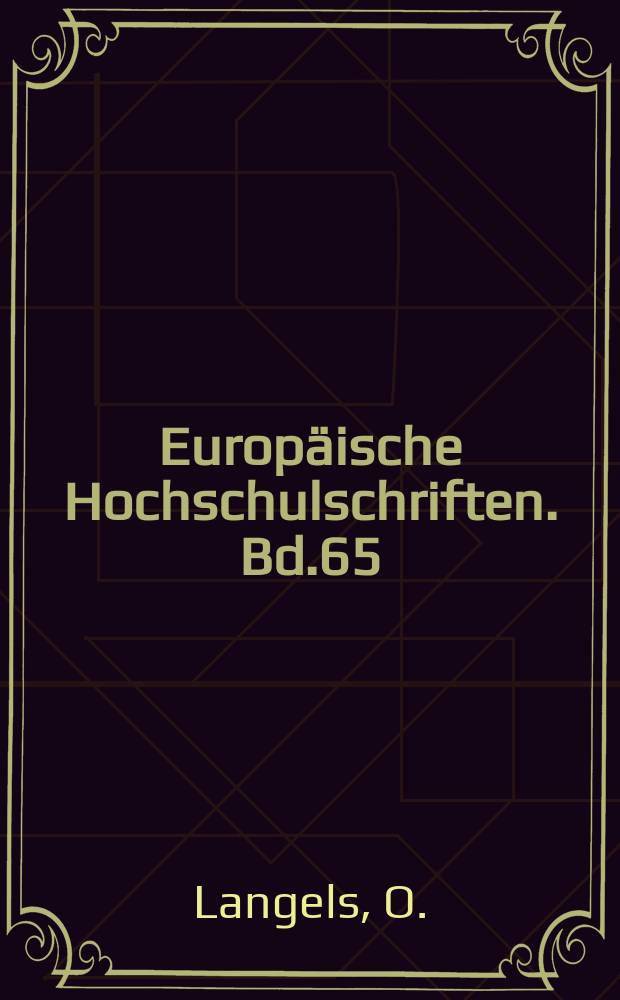 Europäische Hochschulschriften. Bd.65 : Die ultralinke Opposition der KPD ...