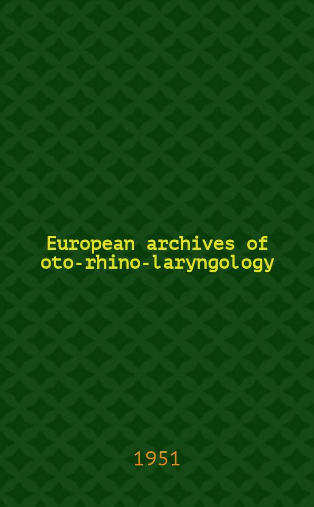 European archives of oto-rhino-laryngology : Offic. j. of the Europ. federation of oto-rhino-laryngological soc. (EUFOS) Affiliated with the German soc. for oto-rhino-laryngology-head a. neck surgery. Bd.160, H.2
