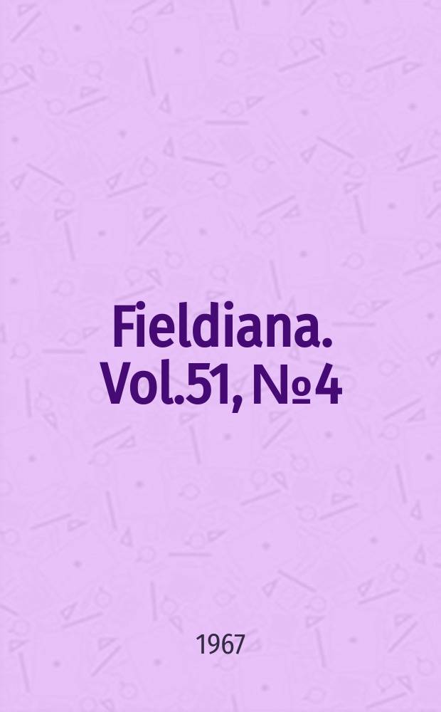 Fieldiana. Vol.51, №4 : Systematic status of three scincid lizards ....