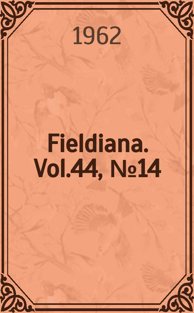 Fieldiana. Vol.44, №14 : A new race of Penelope montagnii from Southeastern Peru