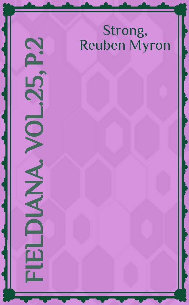 Fieldiana. Vol.25, P.2 : A bibliography of birds