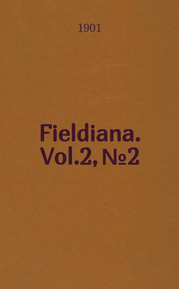 Fieldiana. Vol.2, №2 : A list of the land and sea mammals of North America. North of Mexico Supplement to the synopsis