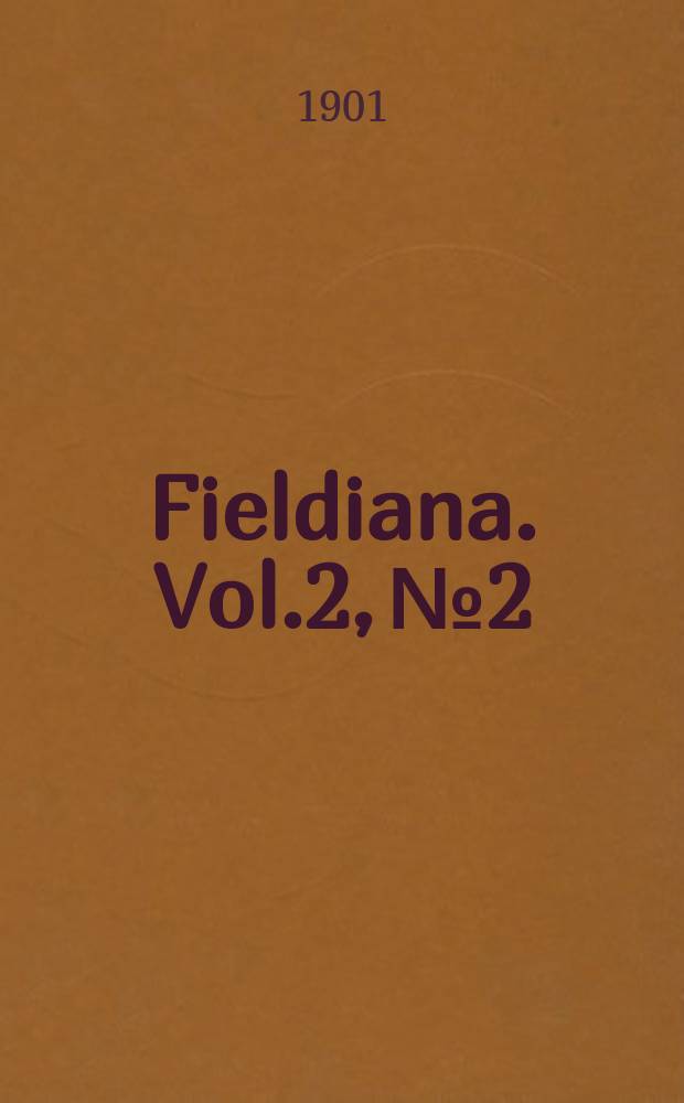 Fieldiana. Vol.2, №2 : A list of the land and sea mammals of North America. North of Mexico Supplement to the synopsis