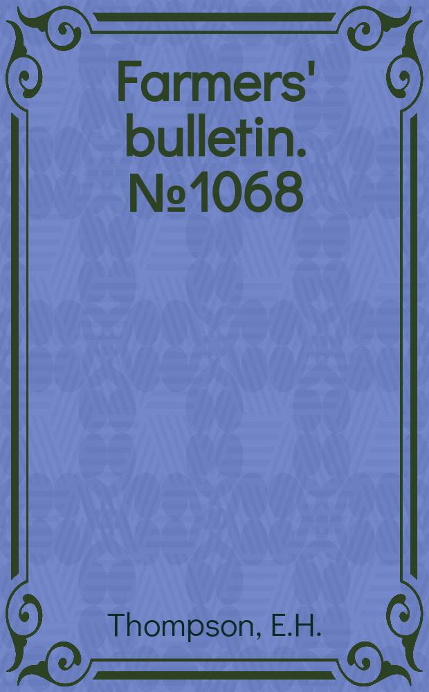 Farmers' bulletin. №1068 : Judging beef cattle