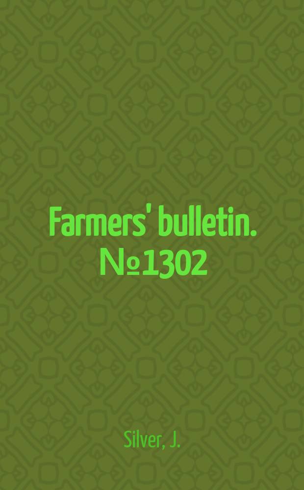 Farmers' bulletin. №1302 : How to get rid of rats