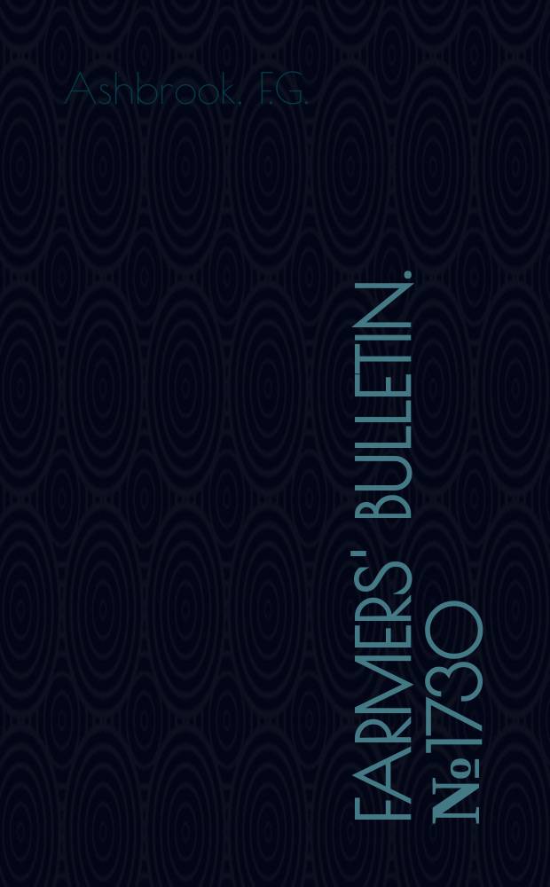 Farmers' bulletin. №1730 : Rabbit production