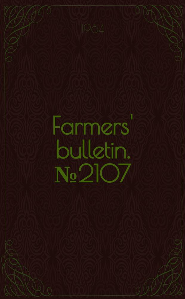 Farmers' bulletin. №2107 : Defense against radioactive fallout on the farm