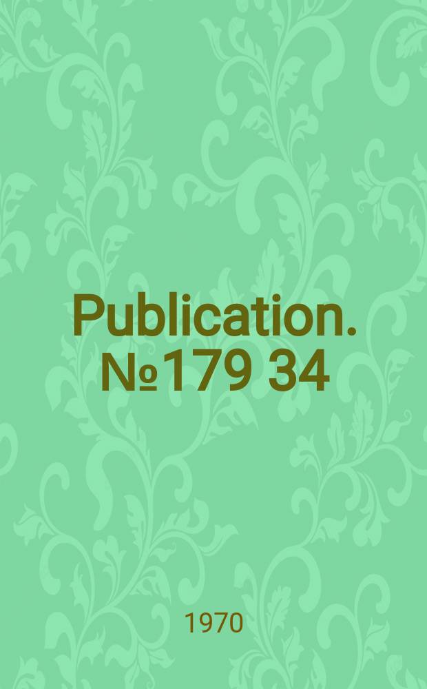 Publication. №179[34] : Universal decimal classification