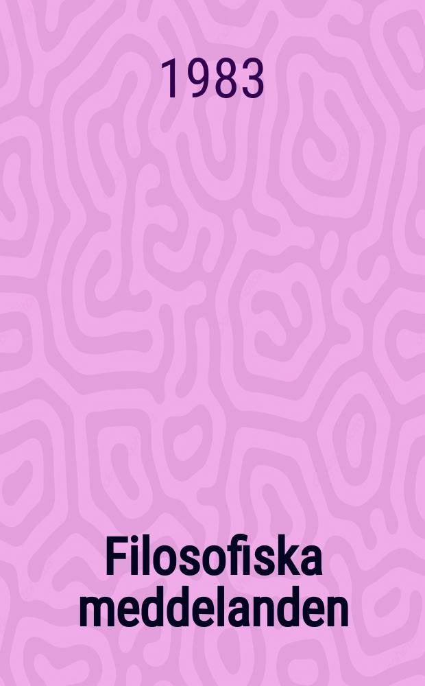 Filosofiska meddelanden : Röda ser. №23[1] : Sagt och menat