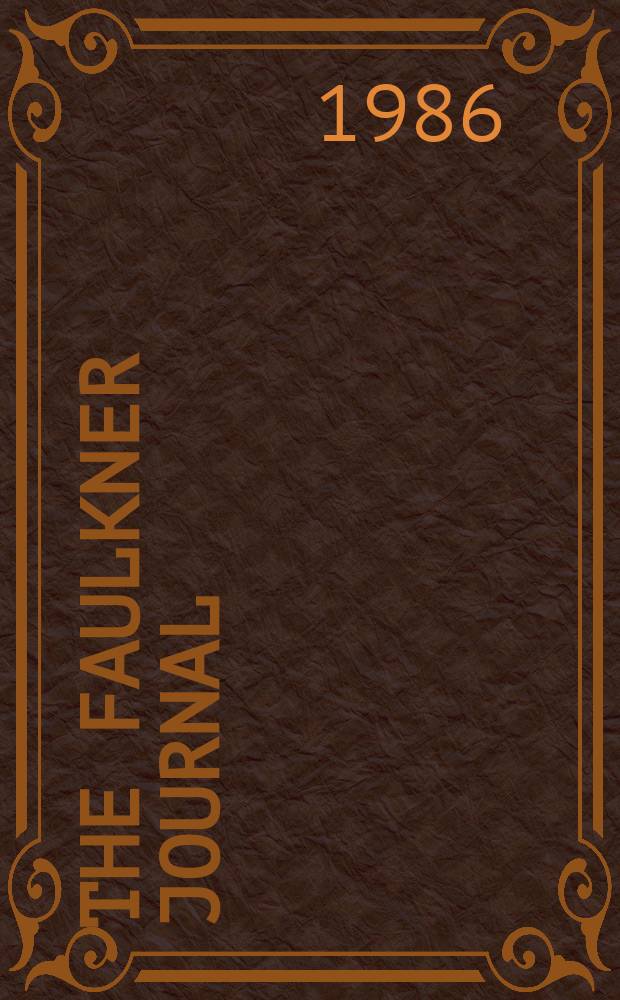 The Faulkner journal