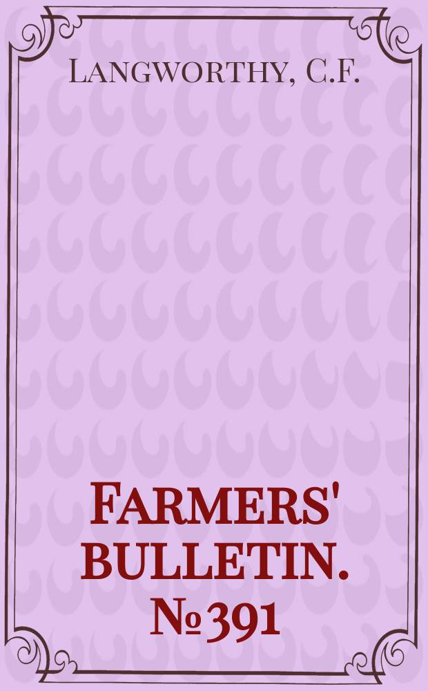 Farmers' bulletin. №391 : Economical use of meat in the home