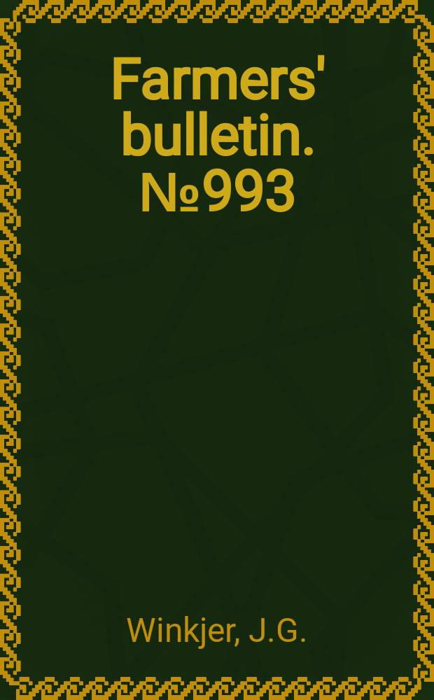 Farmers' bulletin. №993 : Cooperative bull associations