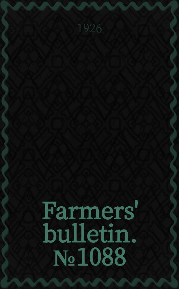 Farmers' bulletin. №1088 : Selecting a farm