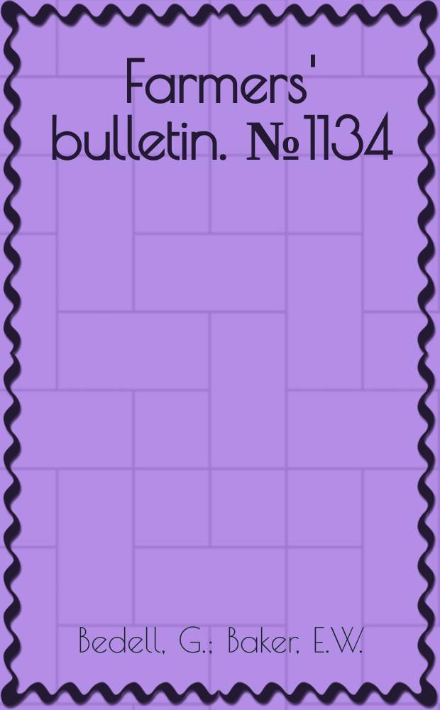 Farmers' bulletin. №1134 : Castrating and docking lambs