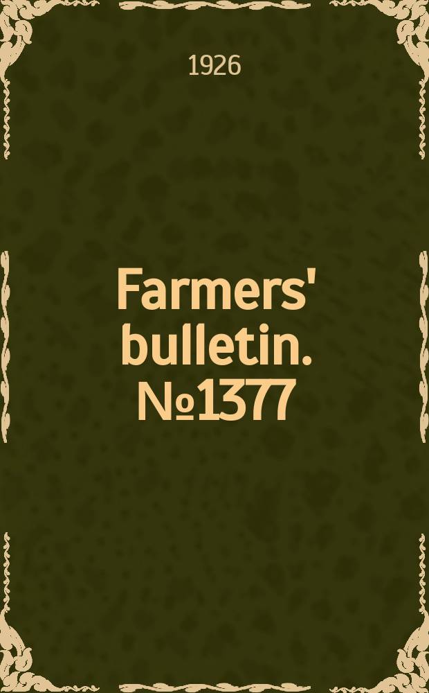 Farmers' bulletin. №1377 : Marketing poultry