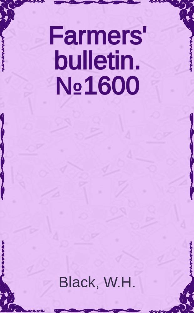 Farmers' bulletin. №1600 : Dehorning, castrating, branding and marking beef cattle