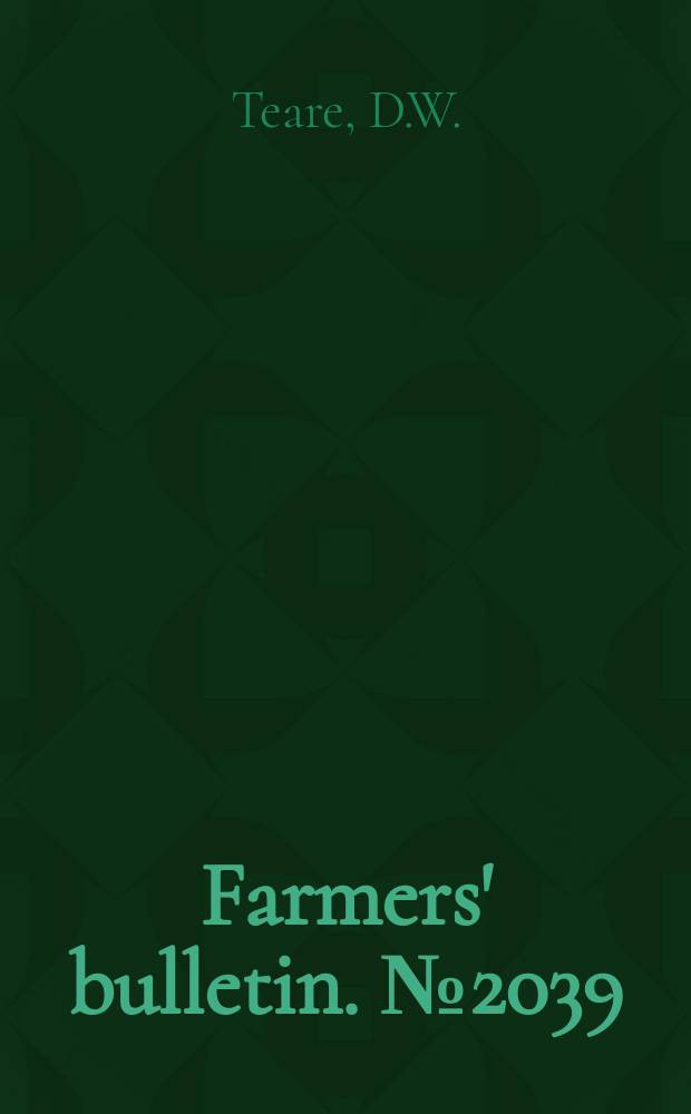 Farmers' bulletin. №2039 : Electric brooding saves pigs, saves lambs, saves feed