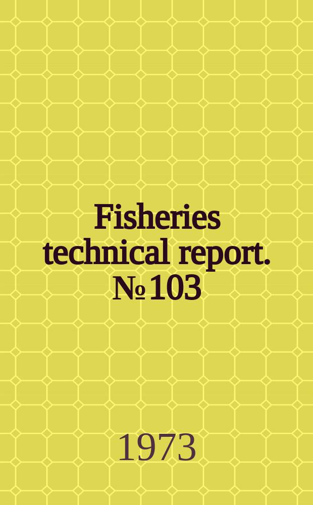 Fisheries technical report. №103 : The Marlborough trout fishery