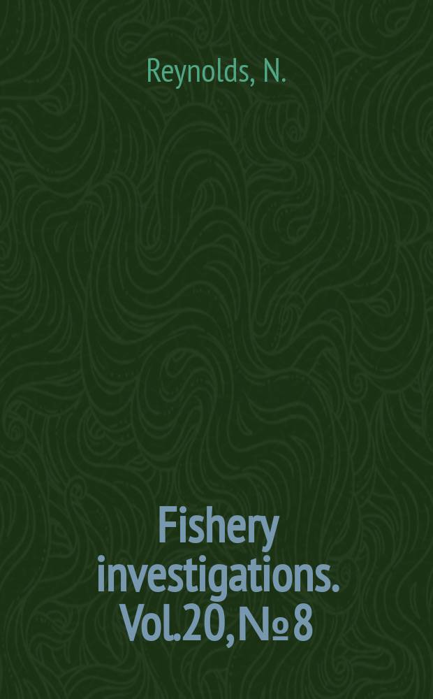 Fishery investigations. Vol.20, №8 : A simplified system of mussel purification