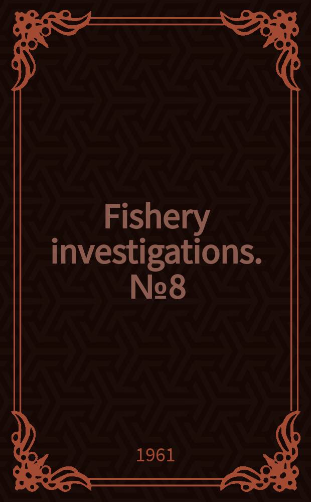 Fishery investigations. [№8] : An introductory account of the smaller algae of British coastal waters