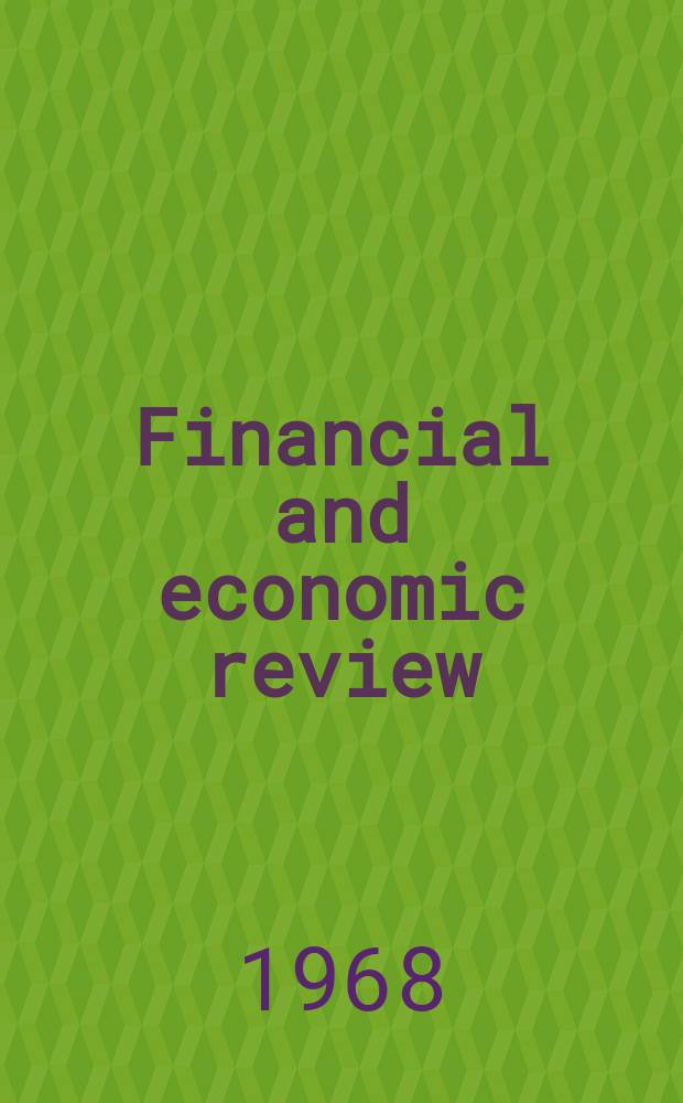 Financial and economic review
