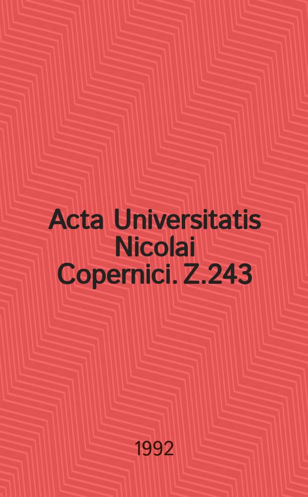 Acta Universitatis Nicolai Copernici. Z.243 : (Językoznawstwo)