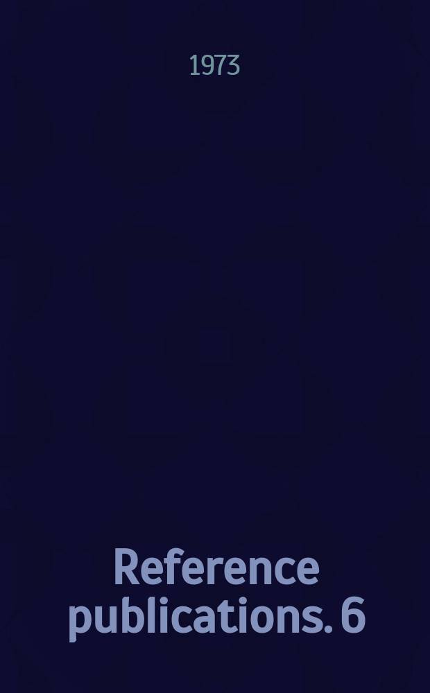 Reference publications. 6 : Higher education and research in Finland
