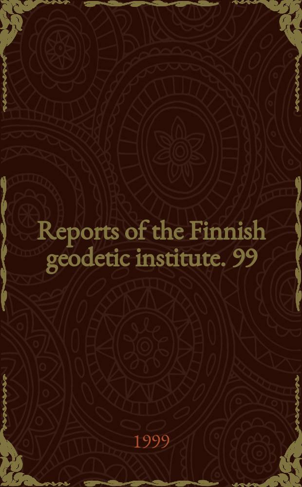 Reports of the Finnish geodetic institute. 99:5 : Orientation of optical airborne and spaceborne images for small and medium scale mapping purposes