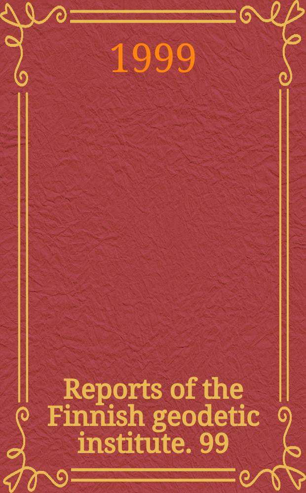 Reports of the Finnish geodetic institute. 99:6 : Map generalisation in the Nordic countries
