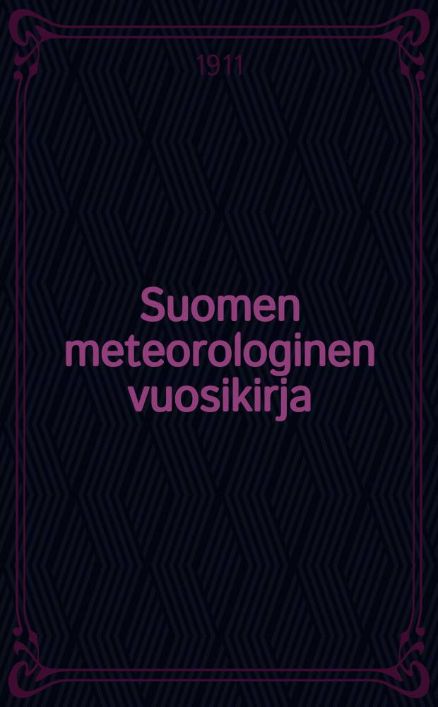 Suomen meteorologinen vuosikirja : Julk. Ilmatieteen laitos. Bd. 9, Tl. 2