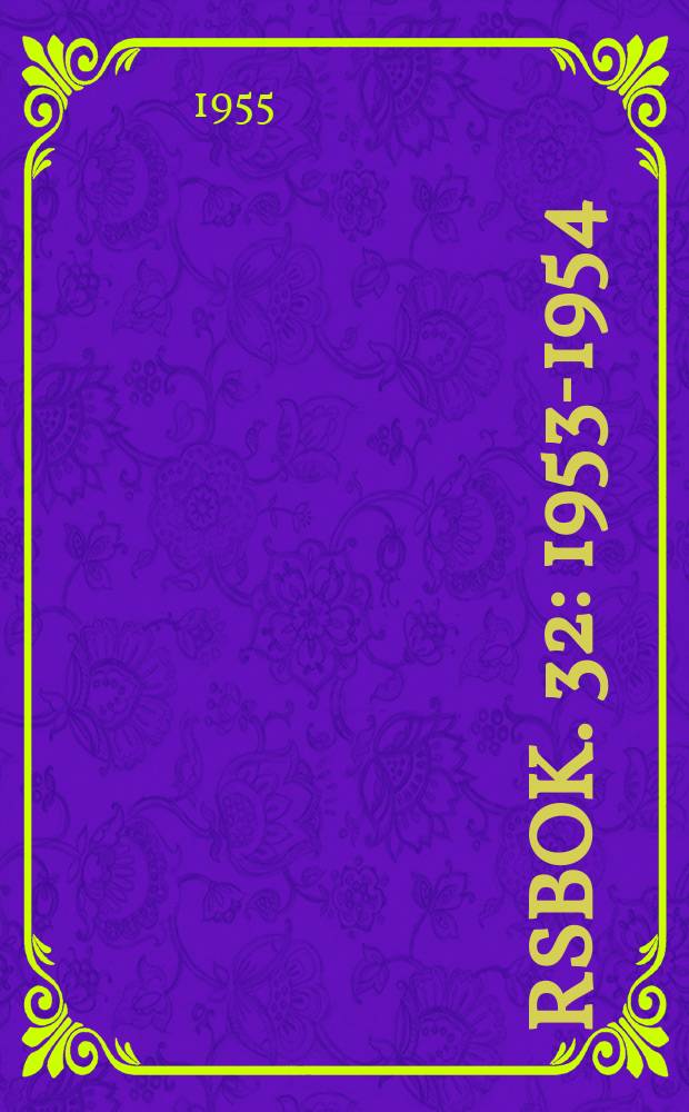 Årsbok. 32 : 1953-1954