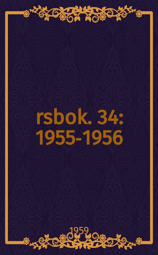 Årsbok. 34 : 1955-1956