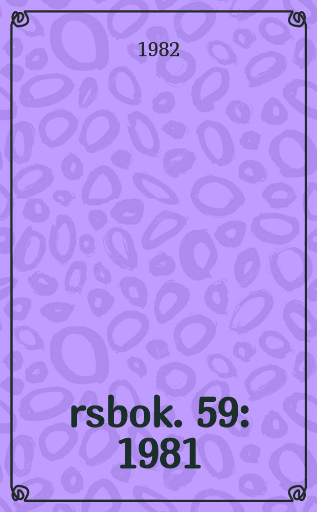 Årsbok. 59 : 1981