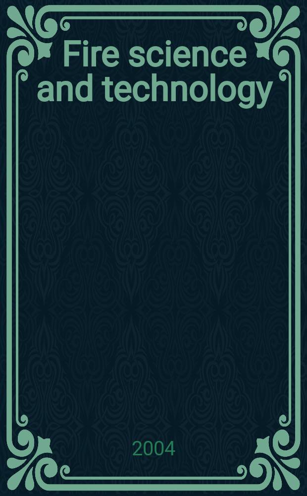 Fire science and technology : An intern. j. Vol.23, №2 : Yamada, BRT