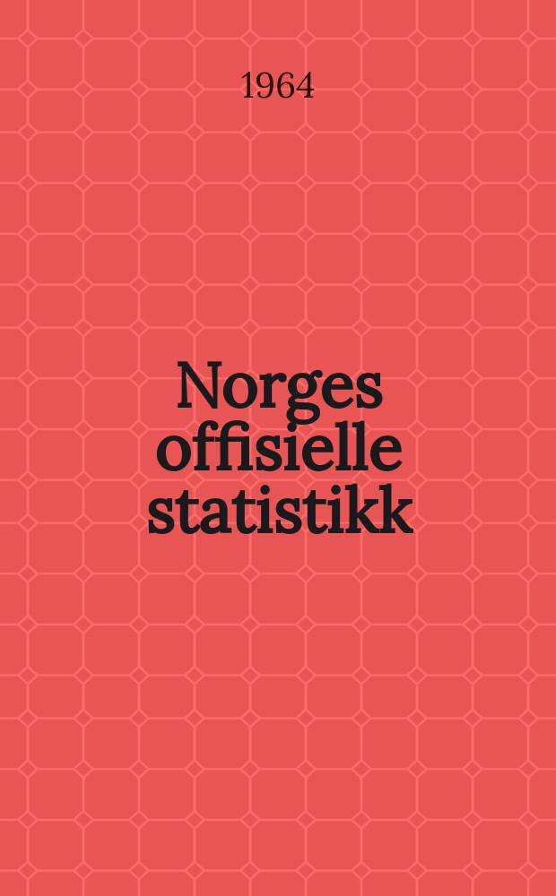 Norges offisielle statistikk