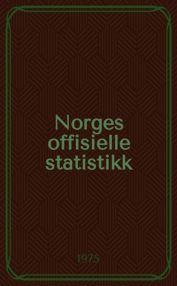 Norges offisielle statistikk