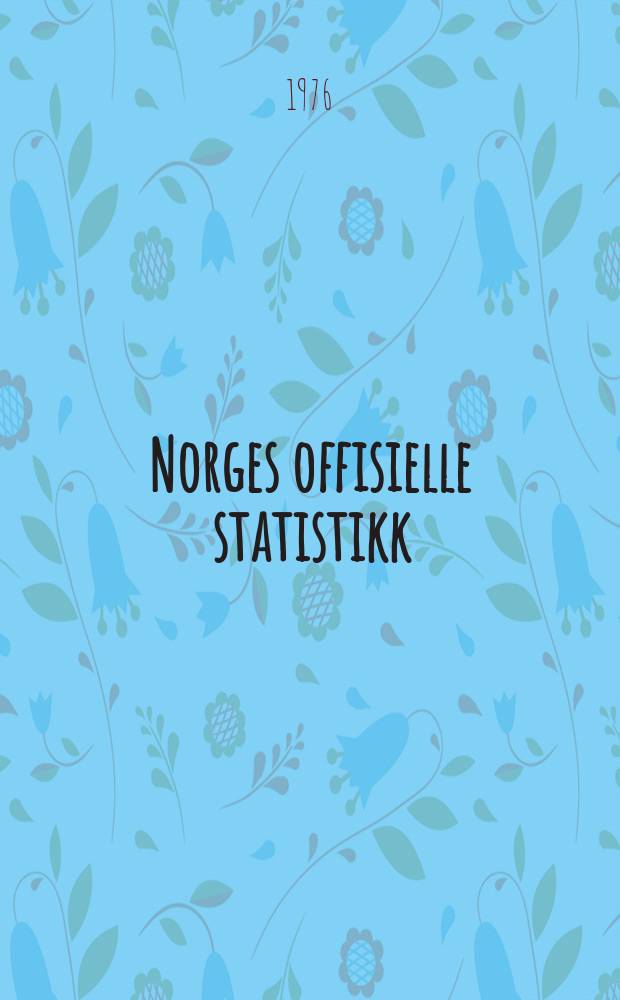 Norges offisielle statistikk