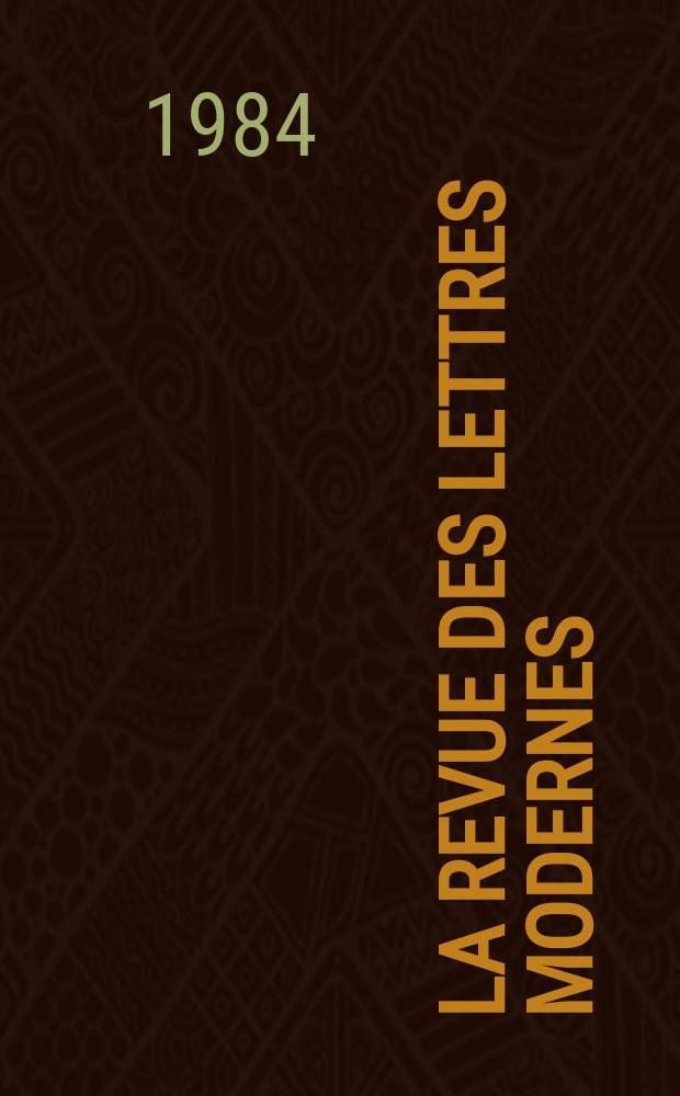 La Revue des lettres modernes : Histoire des idées et des littératures. №703/706 : Flaubert, et après ...