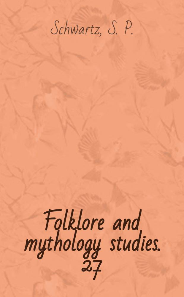 Folklore and mythology studies. 27 : Poetry and law in Germanic myth