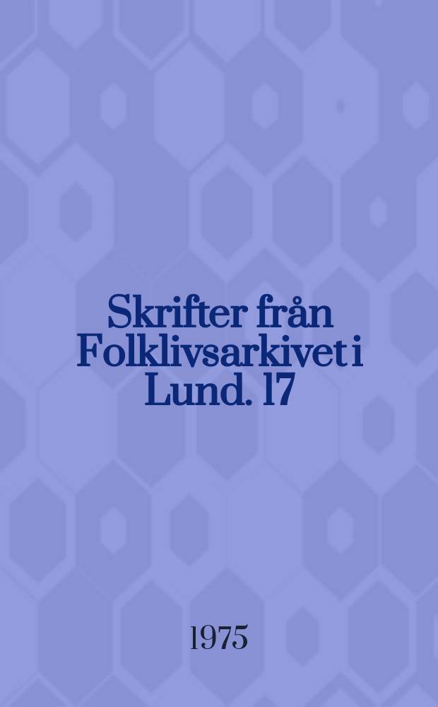 Skrifter från Folklivsarkivet i Lund. 17 : Færøske sluppfiskere