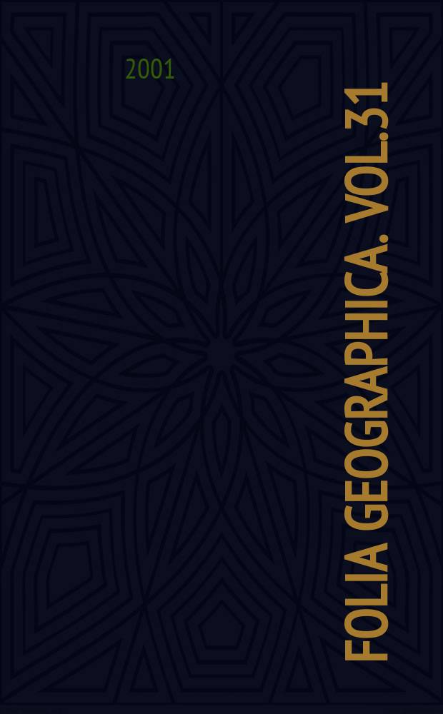 Folia geographica. Vol.31/32 : 2000/2001. Wybrane zagadnienia klimatologii Polski południowej