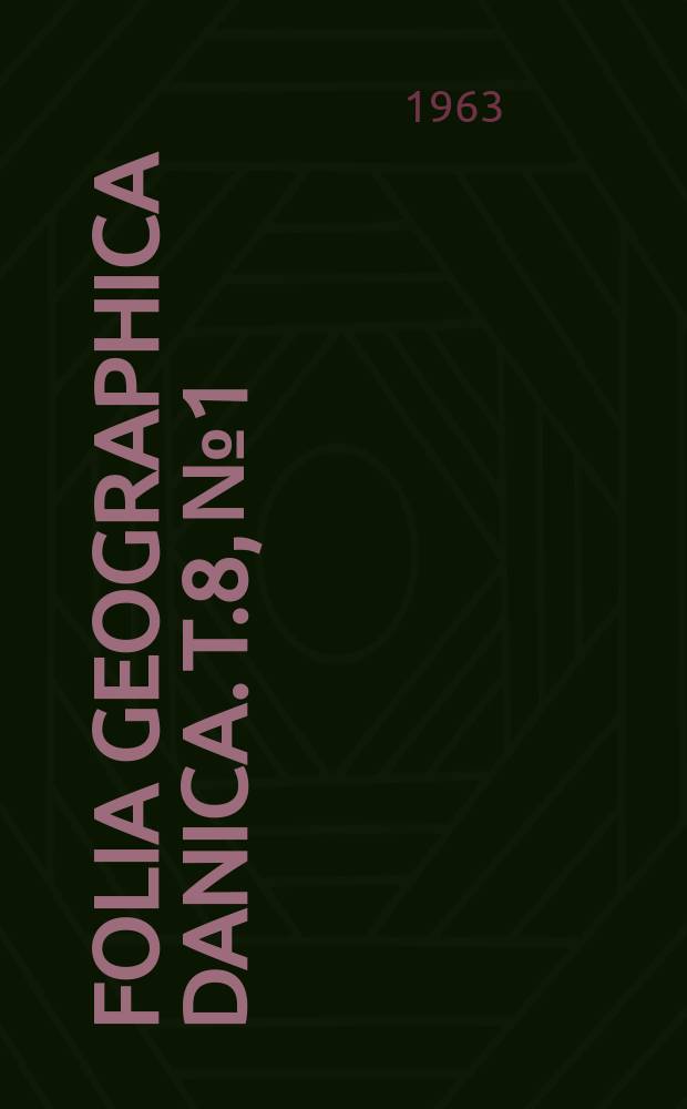 Folia geographica danica. T.8, №1 : Kortmappe